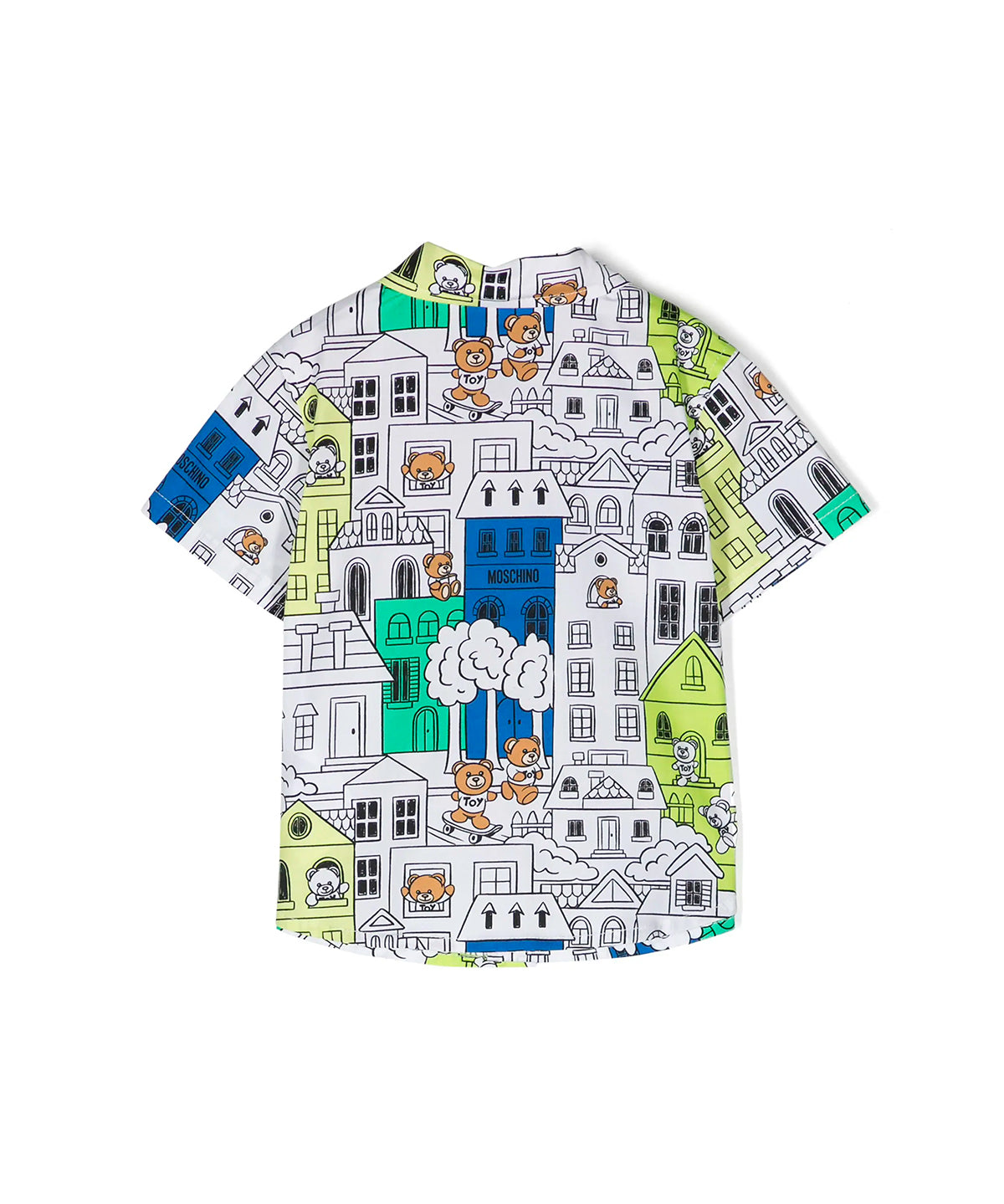 Moschino Kids Camicia con Grafica Fumetti per Neonati