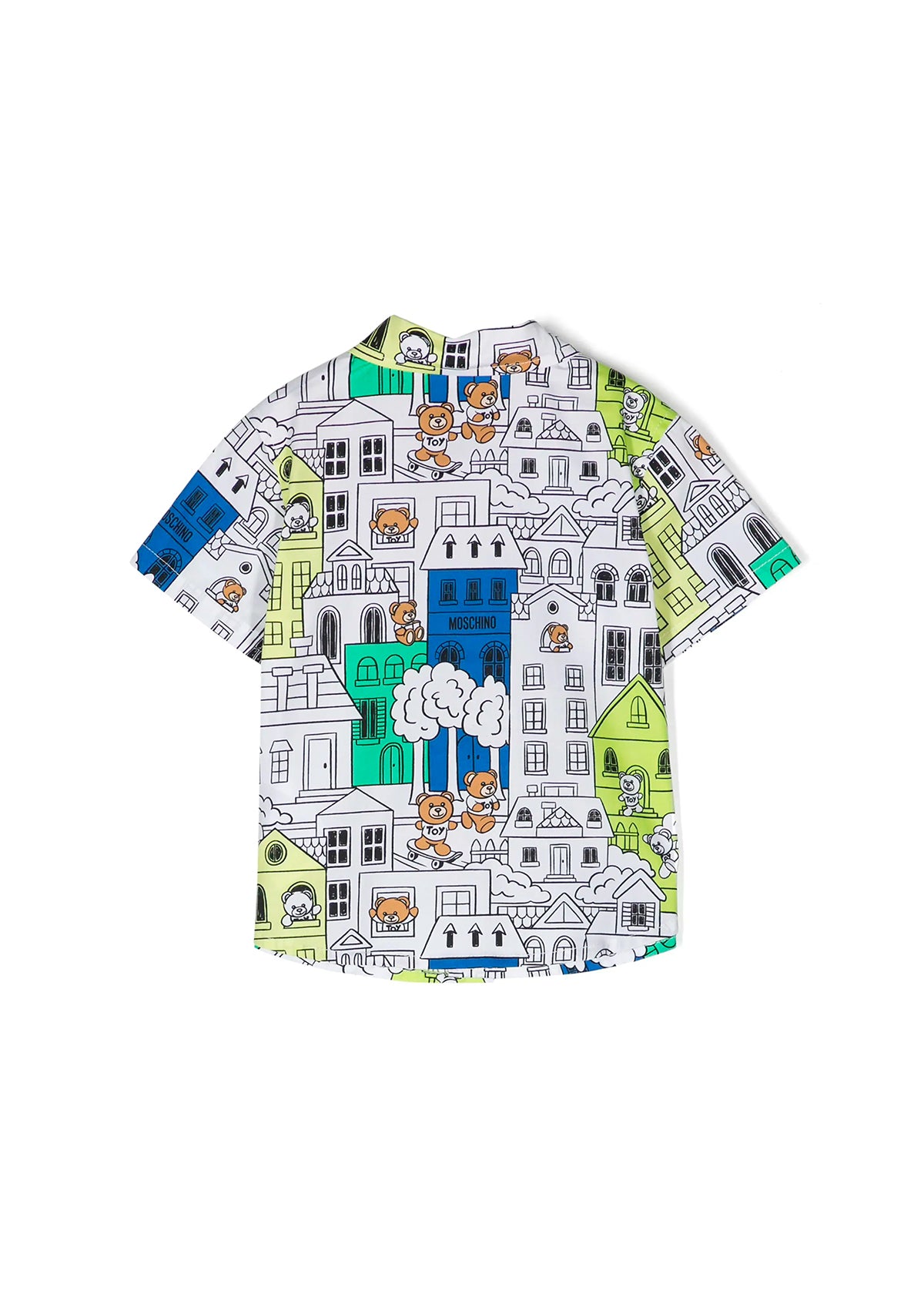 Moschino Kids Camicia con Grafica Fumetti per Neonati