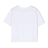 Diesel Kids White T-Shirt with Logo Embroidery