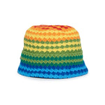 N°21 Kids Bucket Crochet Rainbow per Bambine