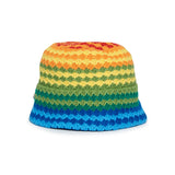 N°21 Kids Bucket Crochet Rainbow per Bambine