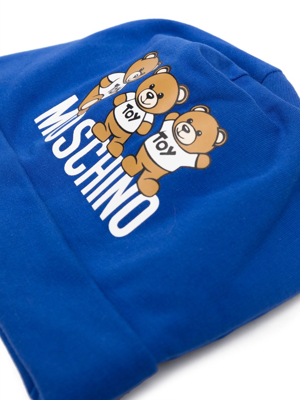 Moschino Kids Cappellino Blu con Stampa Orsetti