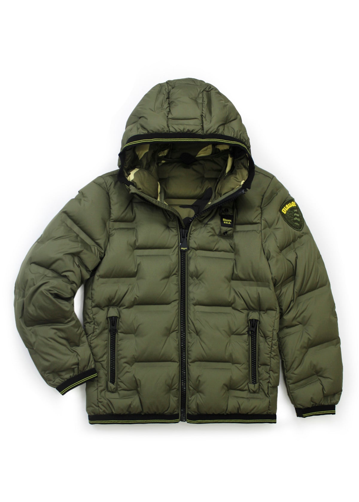 Blauer Kids Giubbino Verde Militare per Bambini