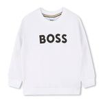 Felpa Girocollo con Stampa Logo BOSS per Bambini - Comfort e Stile in Ogni Dettaglio