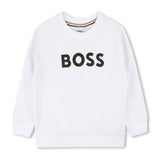 Felpa Girocollo con Stampa Logo BOSS per Bambini - Comfort e Stile in Ogni Dettaglio