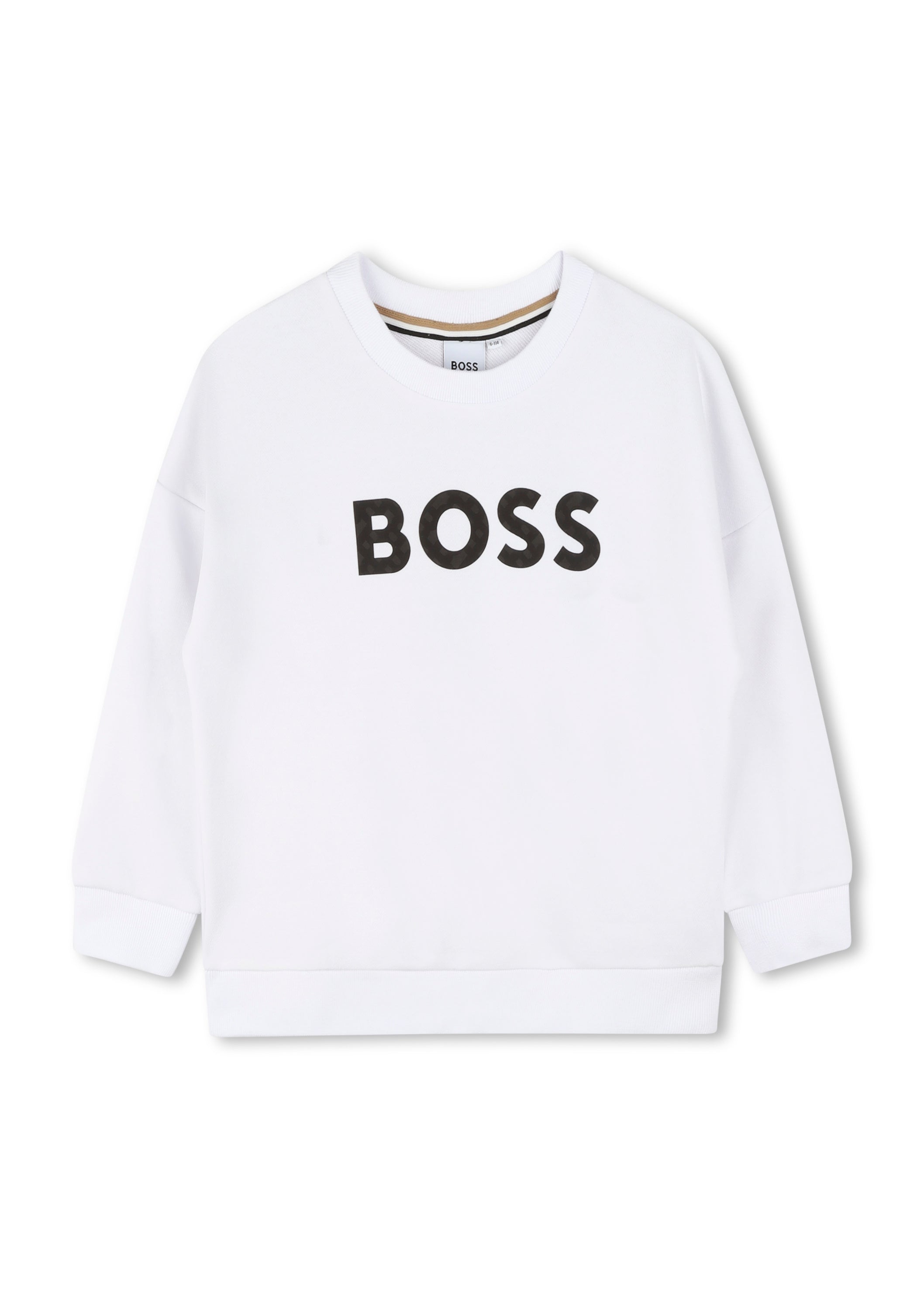 Felpa Girocollo con Stampa Logo BOSS per Bambini - Comfort e Stile in Ogni Dettaglio