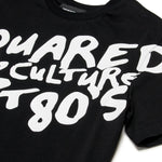 Dsquared2 Kids T-Shirt Nera con Stampa Pop Culture