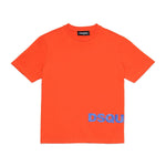 Dsquared2 Kids T-shirt Arancione con Logo a Contrasto
