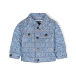 Moschino Kids Giubbino di Jeans Logo All-over per Neonate