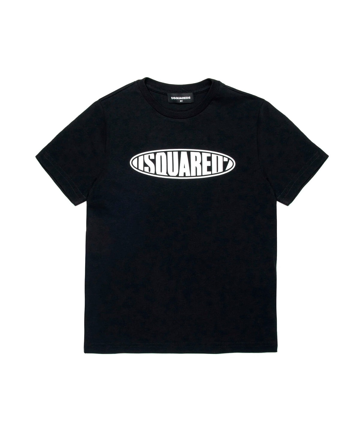 Dsquared2 Kids T-Shirt Nera con Logo Surf