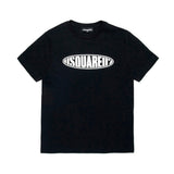 Dsquared2 Kids T-Shirt Nera con Logo Surf