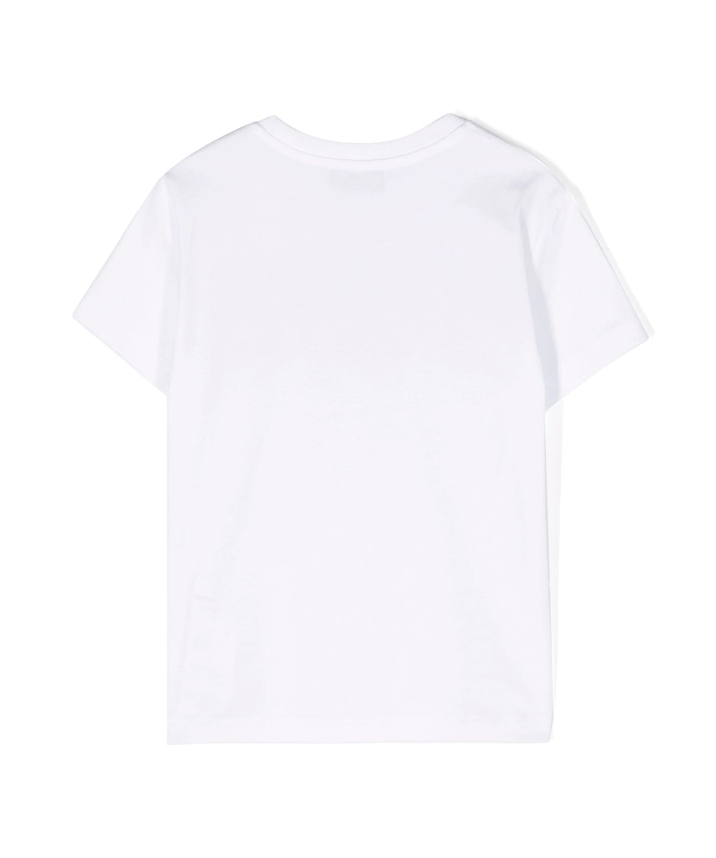 Moschino Kids T-Shirt Bianca con Stampa