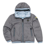 Blauer Kids Giubbino Grigio/Celeste Reversibile per Bambini