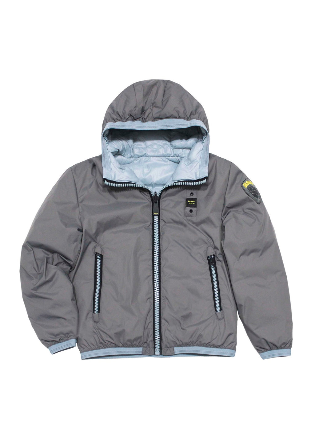 Blauer Kids Grey/Light Blue Reversible Jacket for Children
