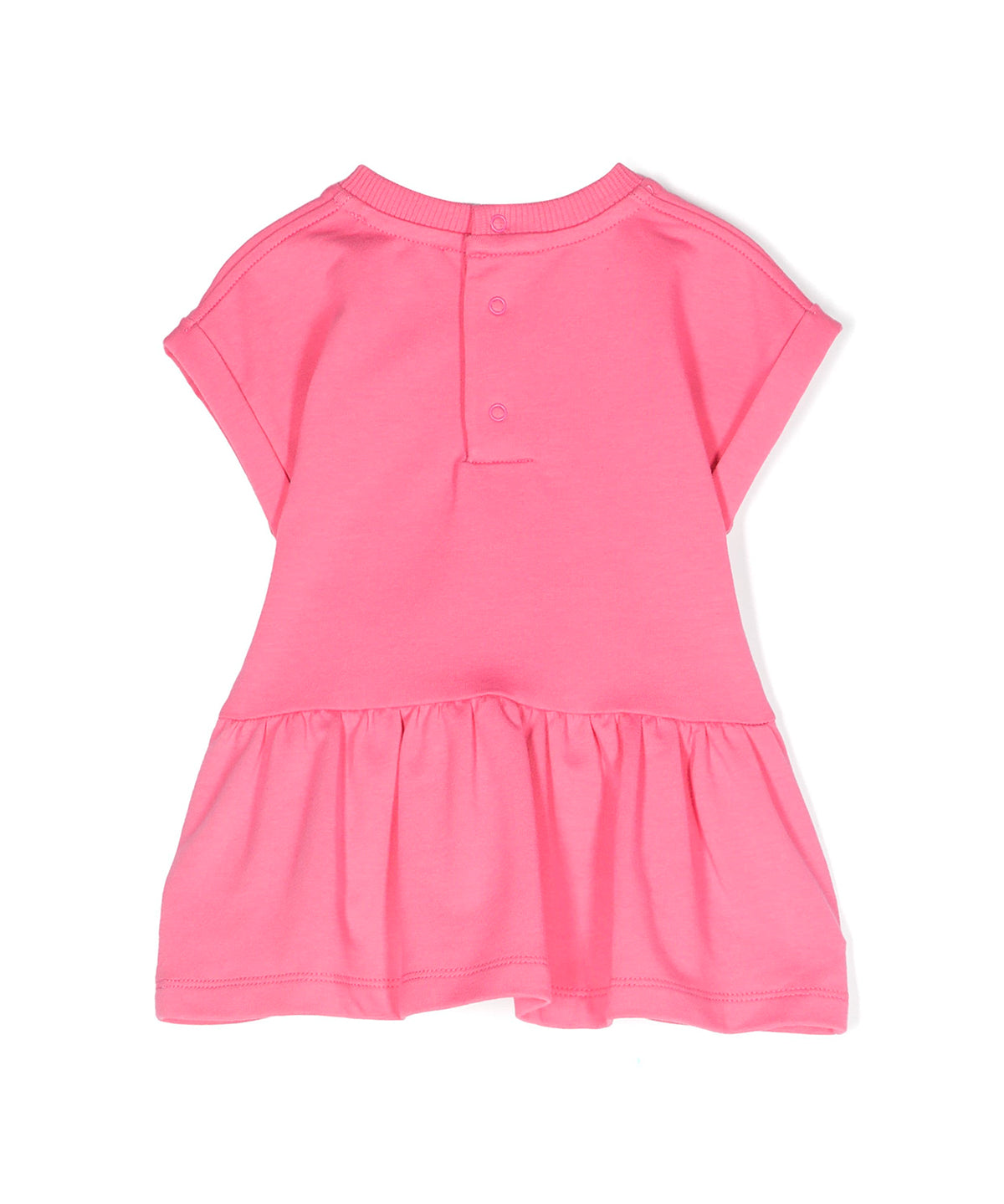 Moschino Kids Abito Fuxia con Stampa Teddy Bear per Neonate