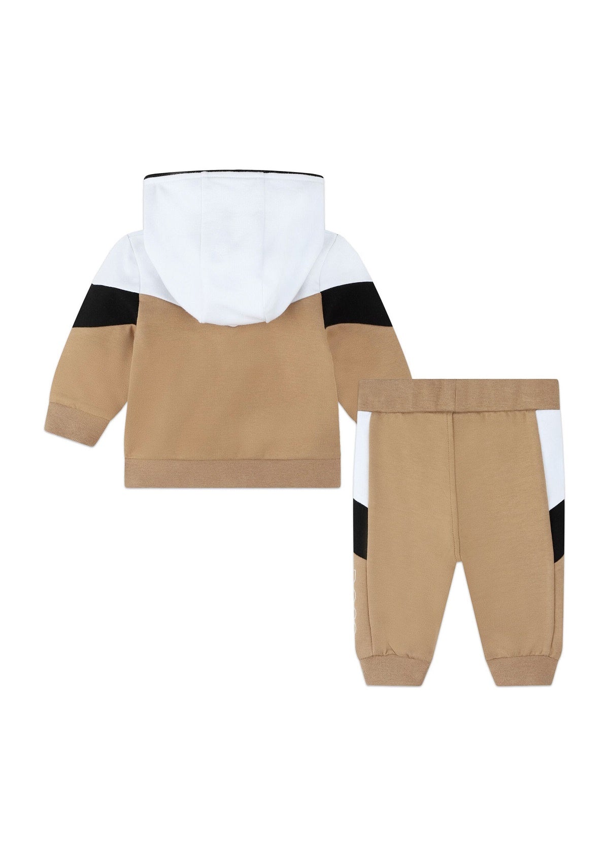 Boss Kids Tuta Completa Jogging Beige per Neonati