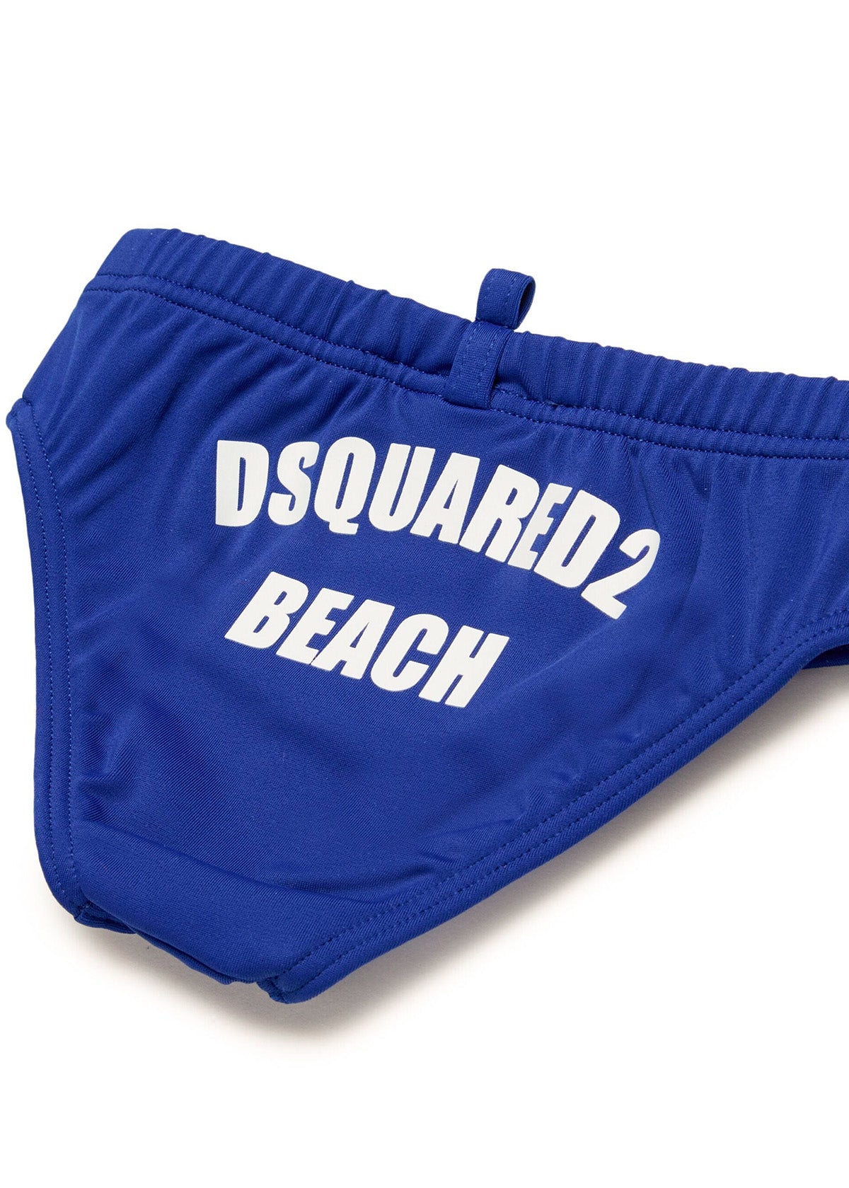 Dsquared2 Kids Costume Slip Blu con Grafica Beach per Neonati