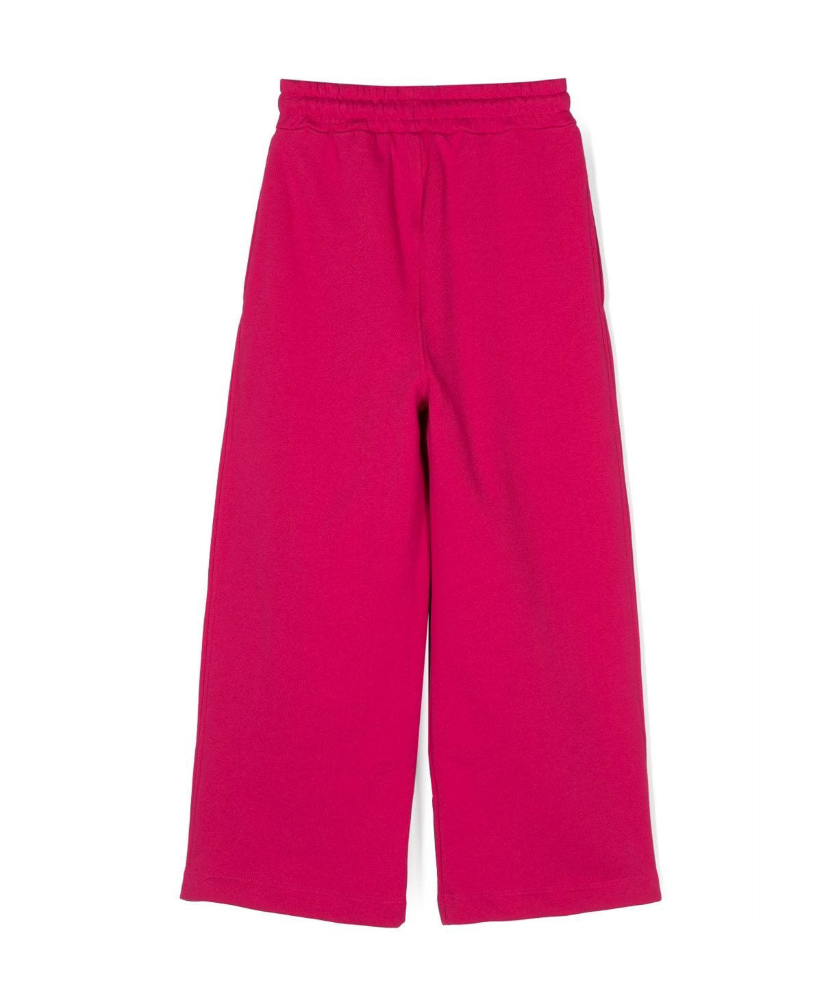 Pantaloni a Palazzo MSGM Kids | Fucsia con Logo | Stile e Comfort per Bambine