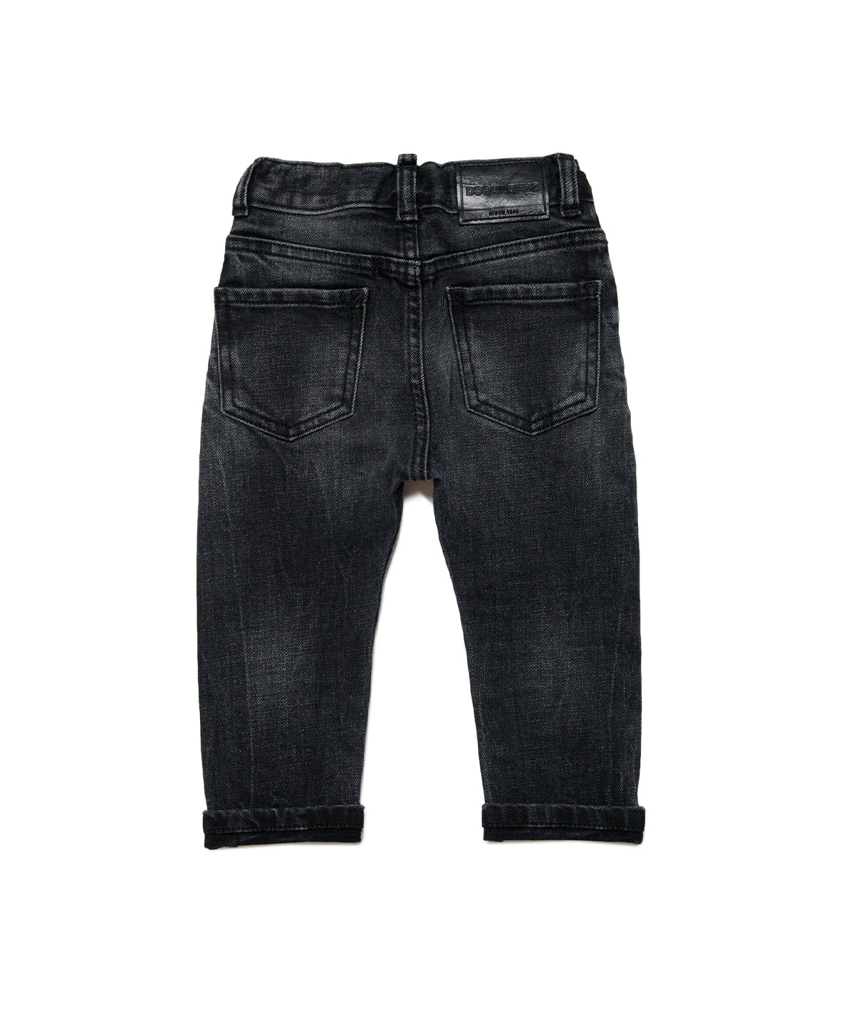 Dsquared2 Kids Jeans Nero Sfumato per Neonati