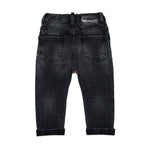 Dsquared2 Kids Jeans Nero Sfumato per Neonati