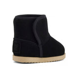 Colors of California Stivaletto in Pelle Scamosciata Nero per Neonate