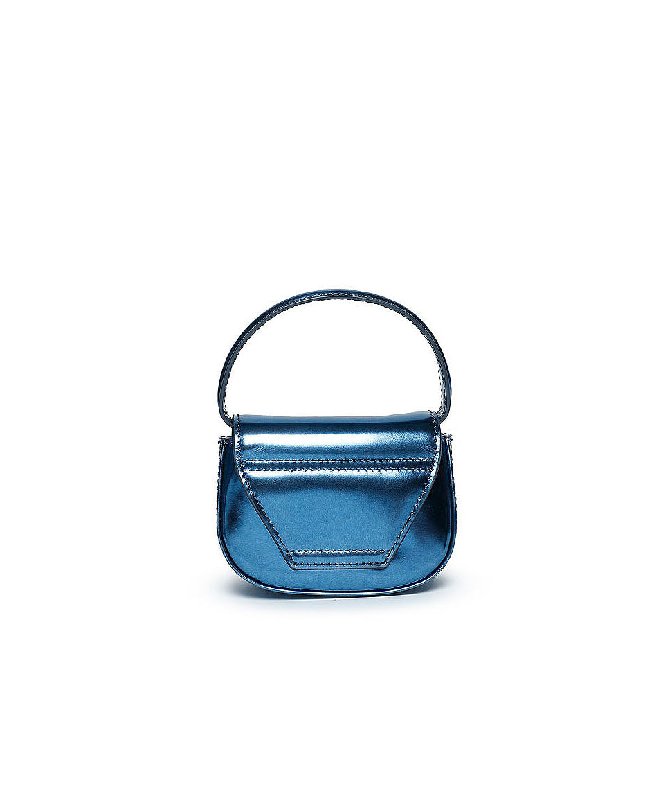 Borsa Diesel 1DR XS in Pelle Lucida Blu