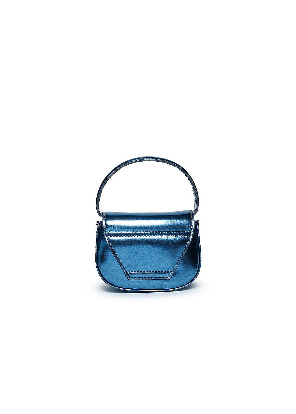 Borsa Diesel 1DR XS in Pelle Lucida Blu