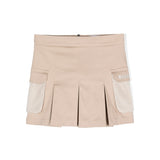 Msgm Kids Gonna Beige Plissettata con Tasconi