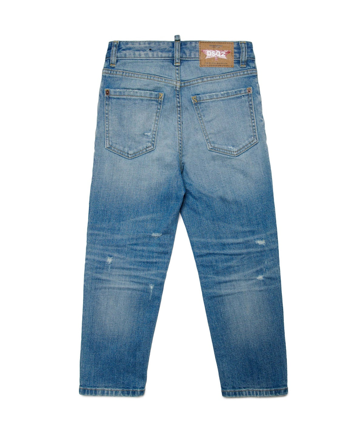 Dsquared2 Kids Jeans con Rotture e Fit Morbido