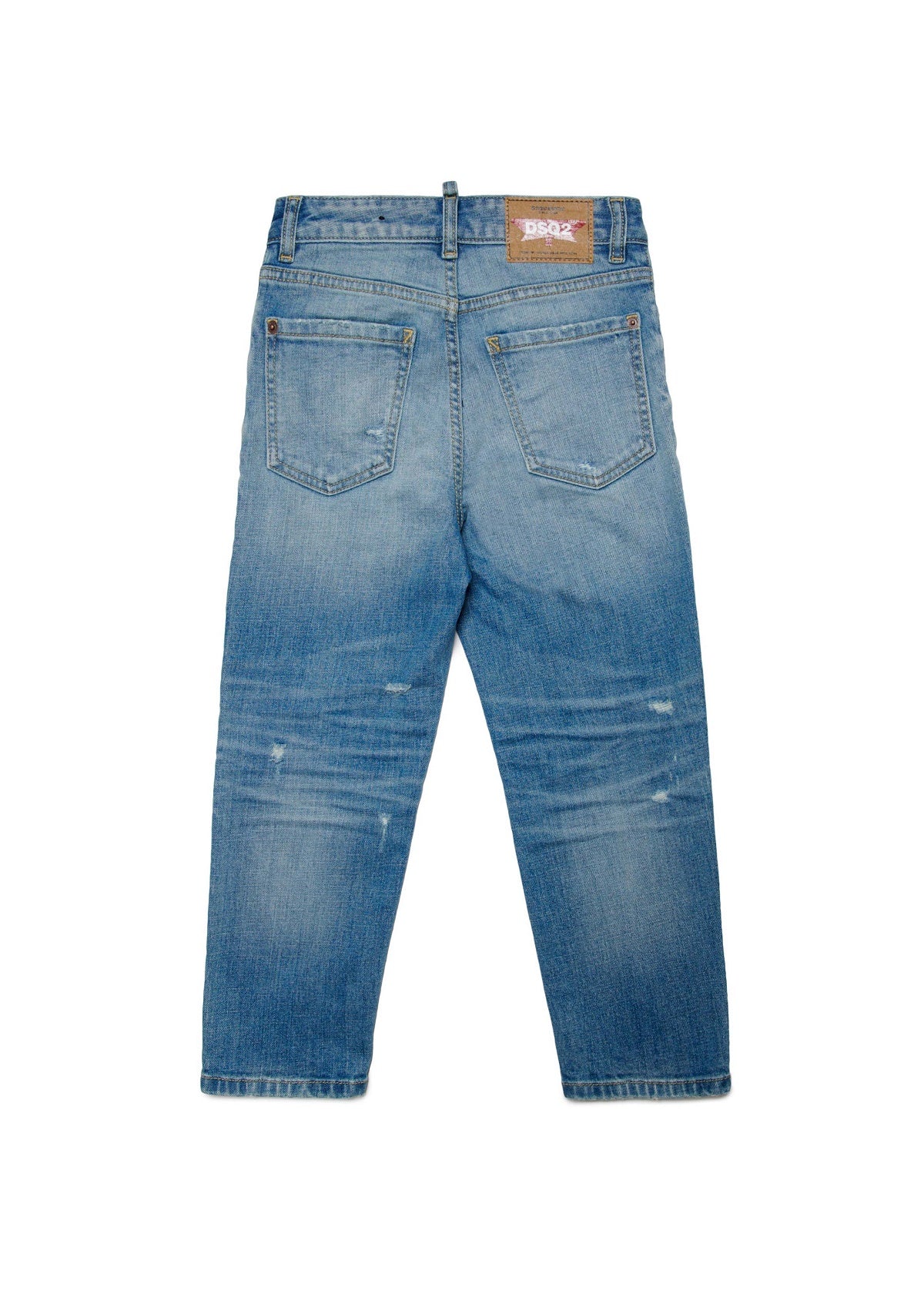 Dsquared2 Kids Jeans con Rotture e Fit Morbido