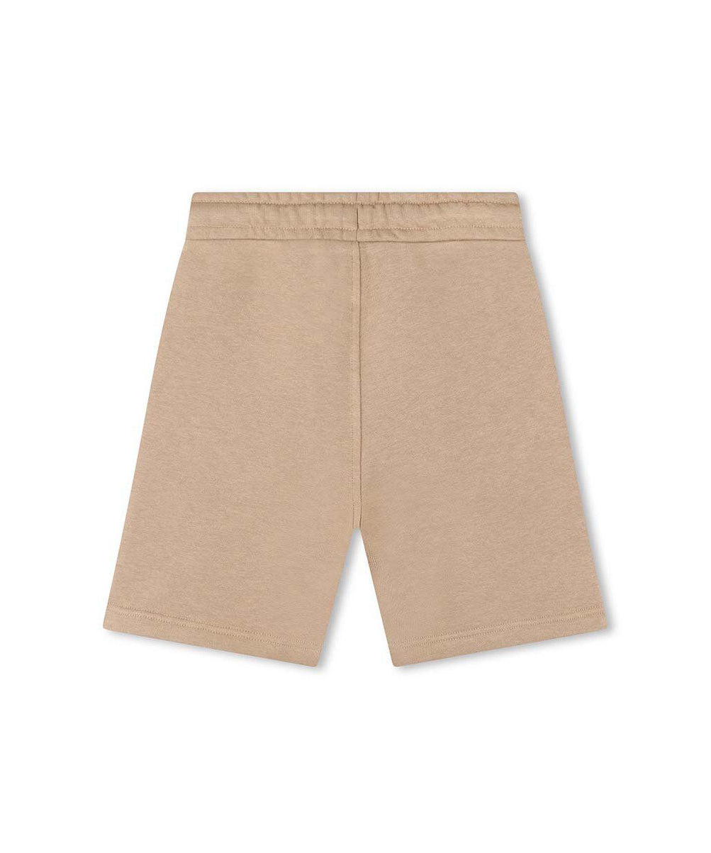 Boss Kids Short Beige con Stampa Logo per Bambini