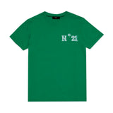 N°21 Kids T-shirt Verde con Logo N°21 Milano
