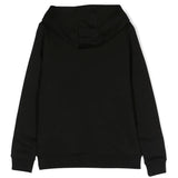 Felpa in Pile con Cappuccio e Stampa Logo BOSS Kids - Stile Sportivo e Confortevole in Bianco e Nero