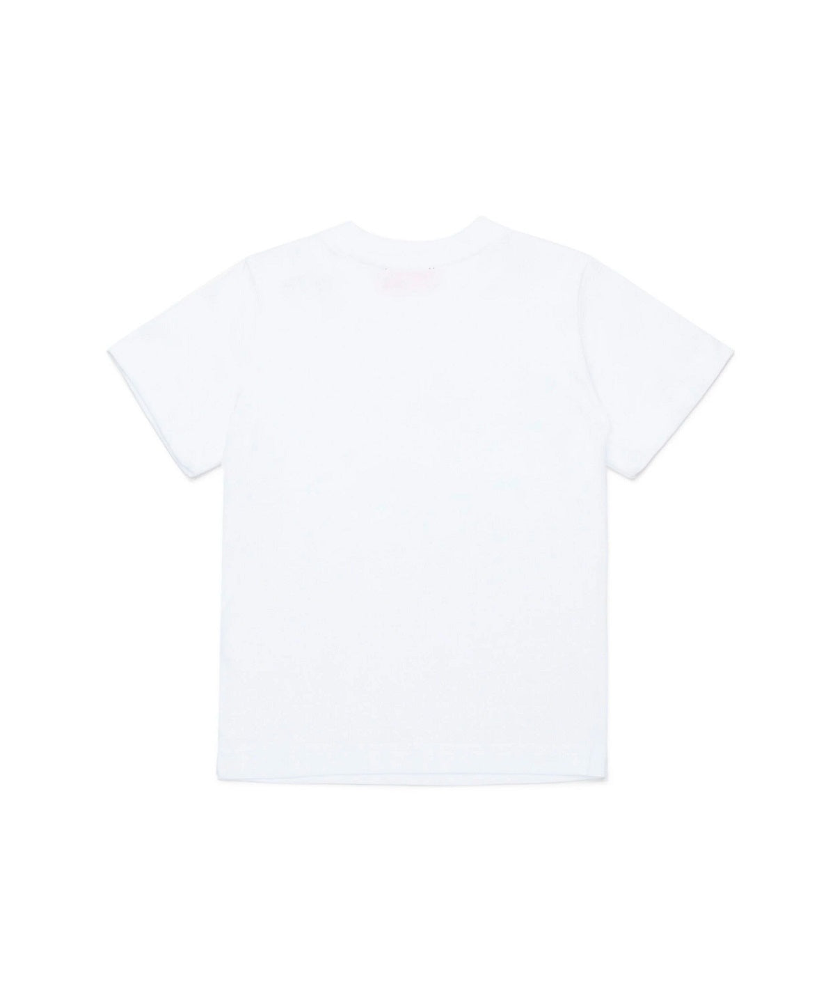 Diesel Kids T-Shirt Bianca con Logo Oval D per Neonati