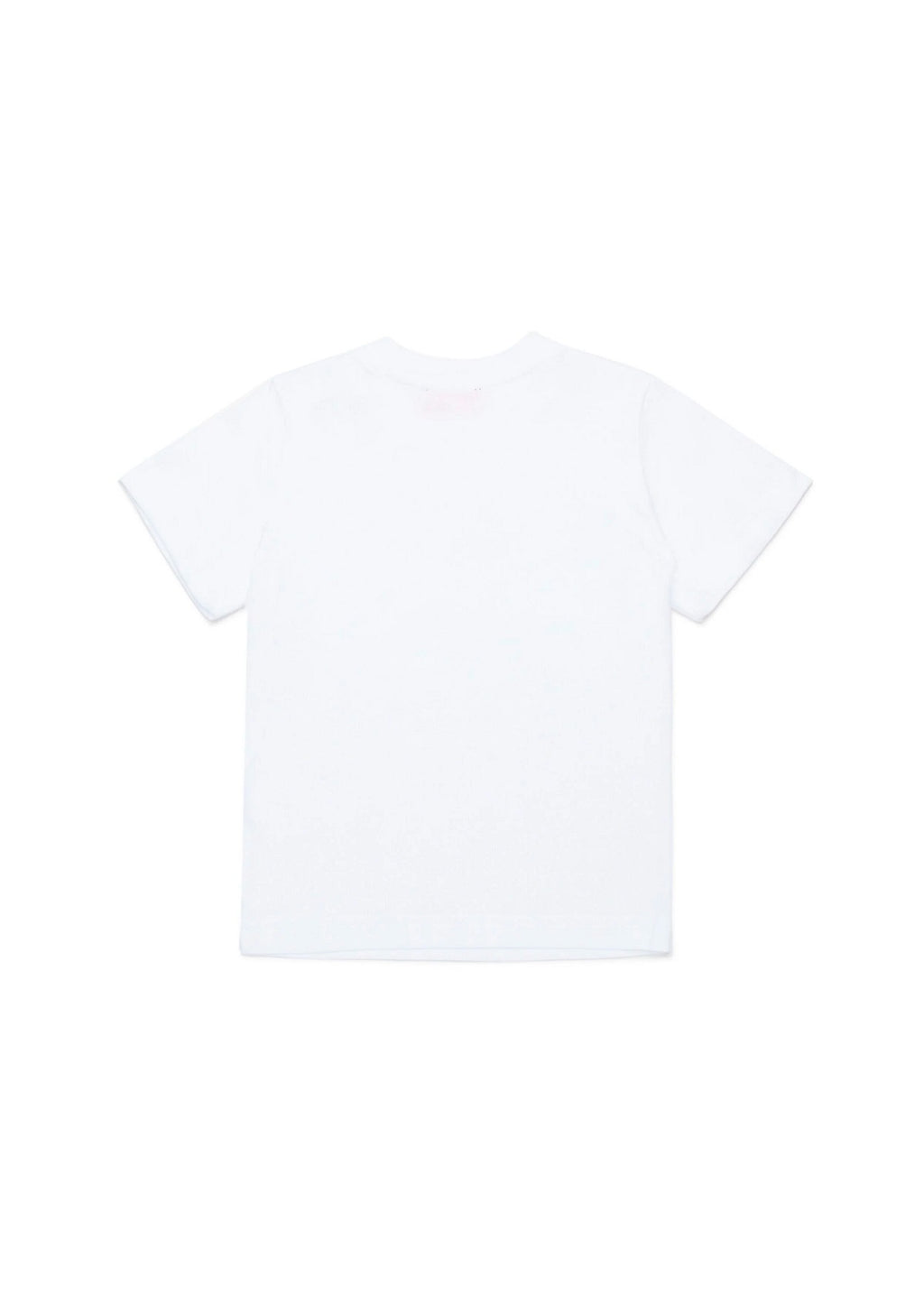 Diesel Kids T-Shirt Bianca con Logo Oval D per Neonati