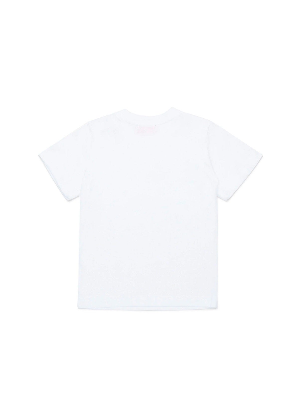 Diesel Kids T-Shirt Bianca con Logo Oval D per Neonati