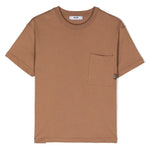 Acquista la T-shirt Girocollo con Taschino Beige per Bambini MSGM Kids
