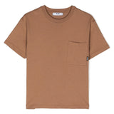 Acquista la T-shirt Girocollo con Taschino Beige per Bambini MSGM Kids