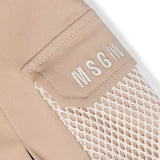 Msgm Kids Gonna Beige Plissettata con Tasconi