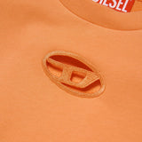Diesel Kids Crewneck Sweatshirt Peach with Oval D Logo