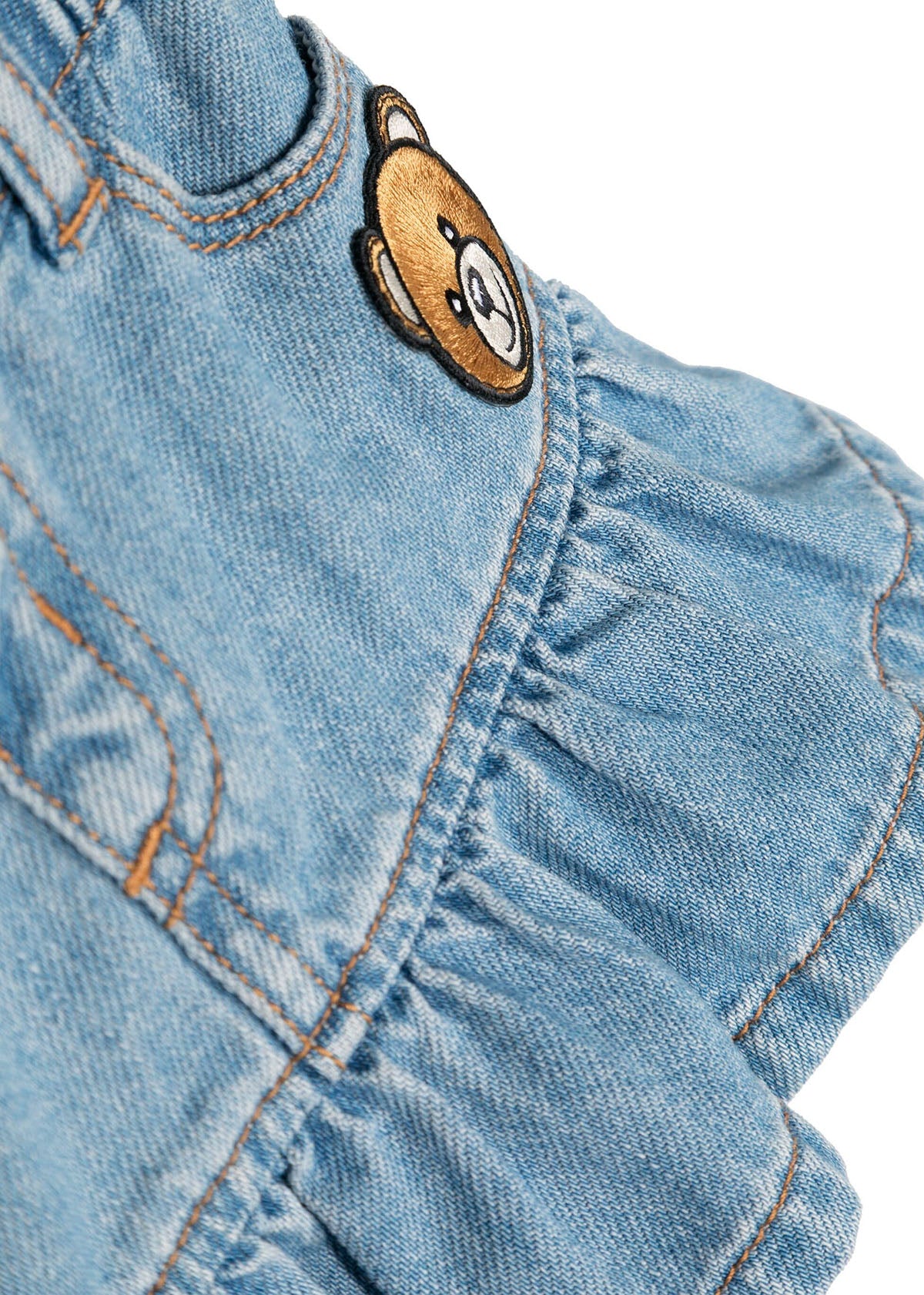 Moschino Kids Gonna di Jeans per Neonate