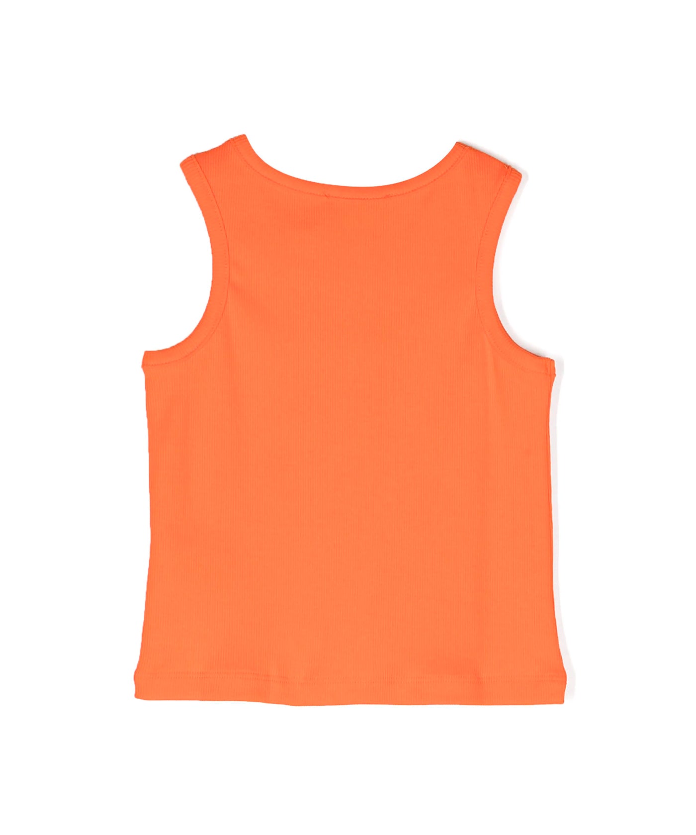 Msgm Kids Canotta Arancione a Costine