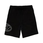 Diesel Kids Short in Felpa Nero con Logo Oval D