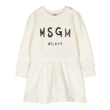 MSGM Kids Abito a Maniche Lunghe con Stampa - Eleganza e Stile per Bambine alla Moda