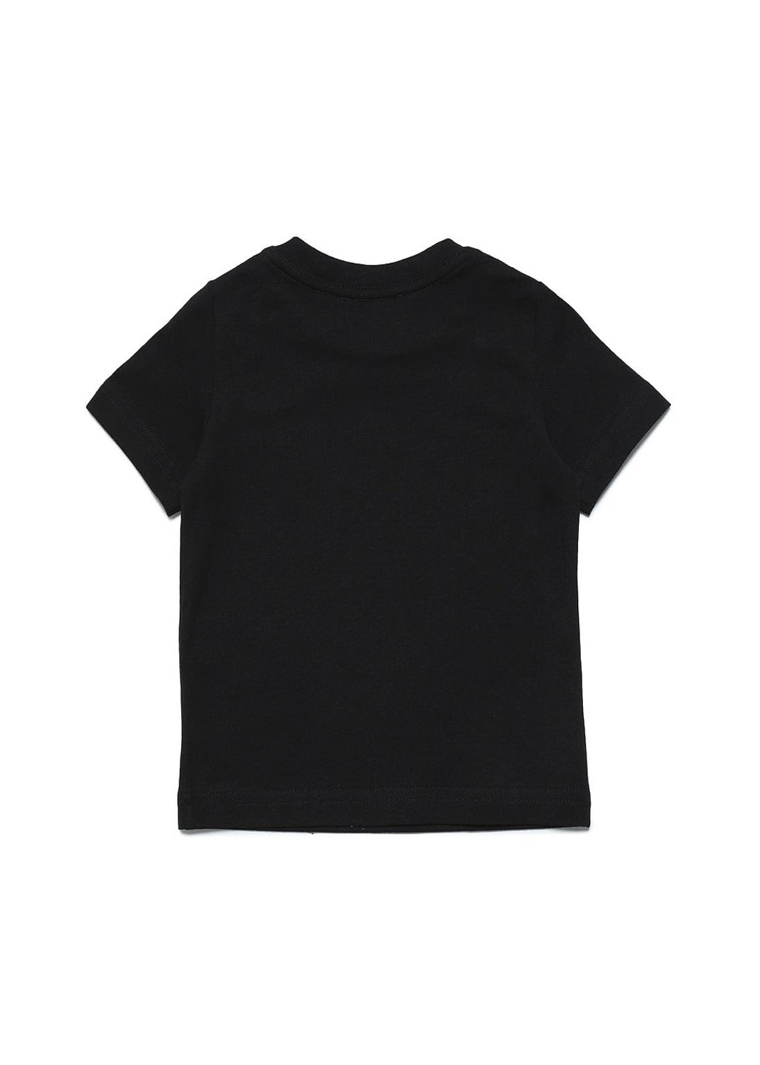 T-shirt Girocollo DSquared2 Kids Nera per Neonati in Cotone | Maniche Corte | Apertura con Bottoni 