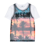 MSGM Kids T-Shirt con Canotta per Bambini