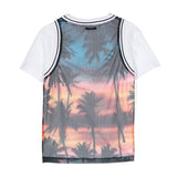 MSGM Kids T-Shirt con Canotta per Bambini