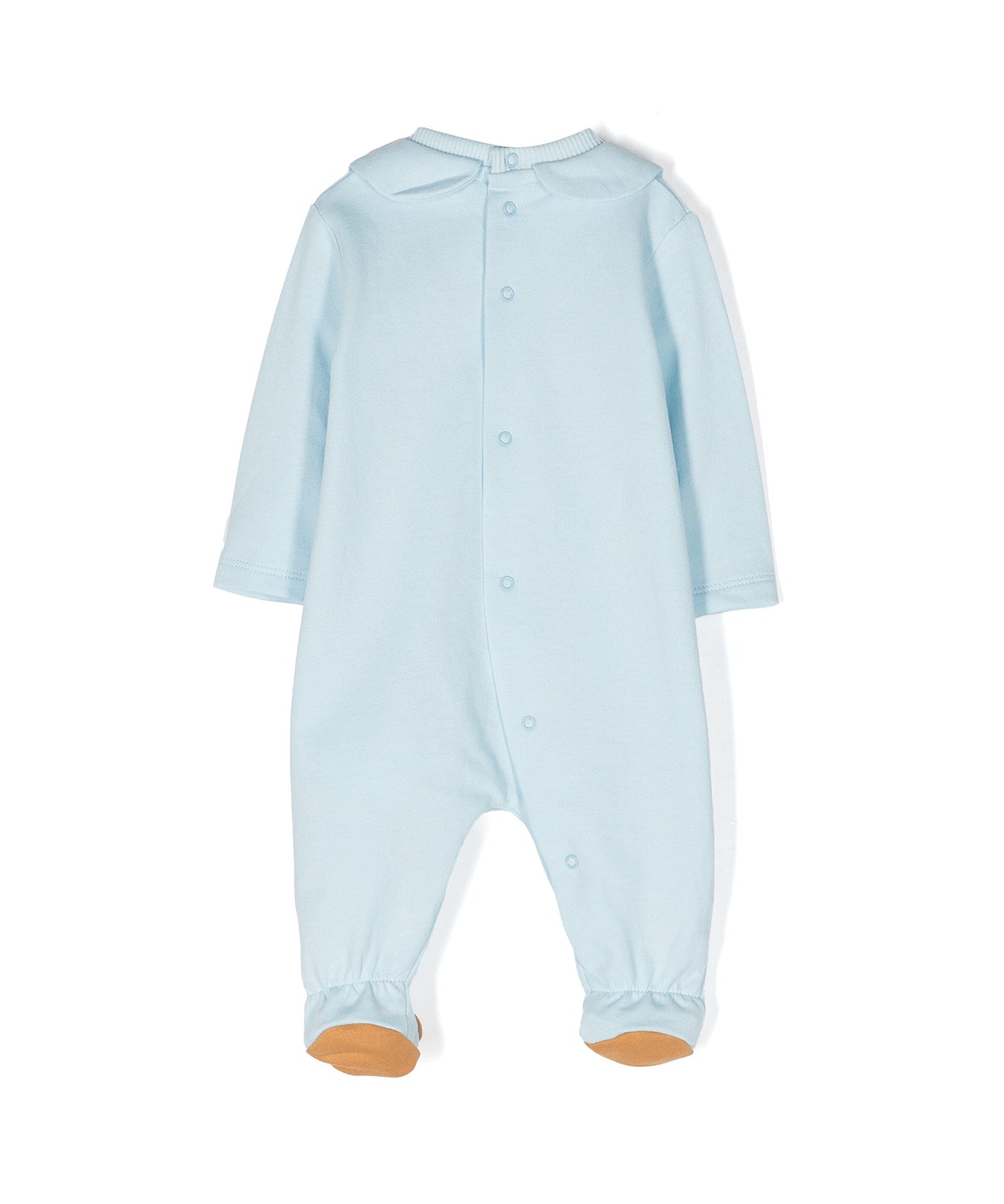 Moschino Kids Tutina Celeste con Motivo Teddy Bear