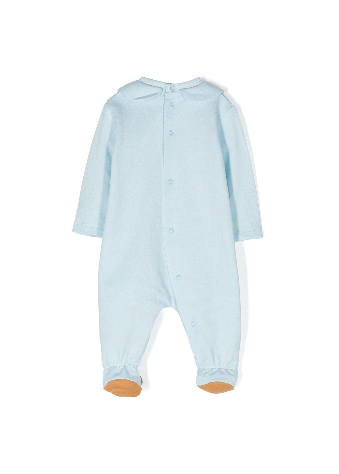 Moschino Kids Tutina Celeste con Motivo Teddy Bear