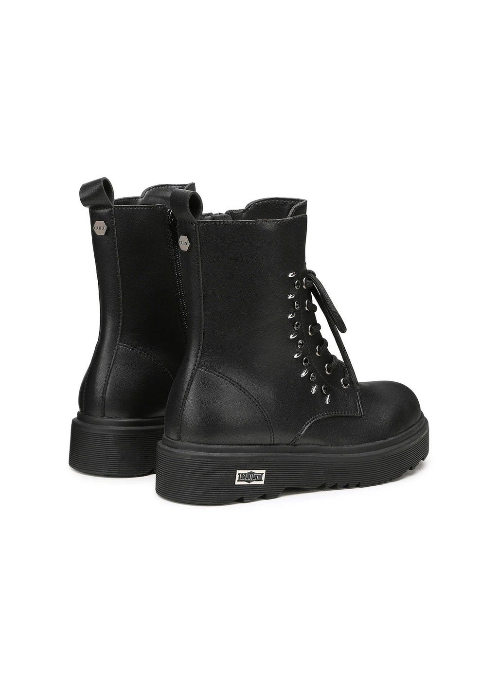 Cult Stivale Nero in Pelle con Borchie per Bambine